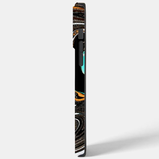 アフリカ民族ドゥードルゼブラテクスチャード芸術プリント Case-Mate iPhoneケース (裏面 / 左)