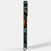 アフリカ民族ドゥードルゼブラテクスチャード芸術プリント Case-Mate iPhoneケース (裏面 / 右)