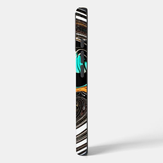 アフリカ民族ドゥードルゼブラテクスチャード芸術プリント Case-Mate iPhoneケース (裏面 / 左)