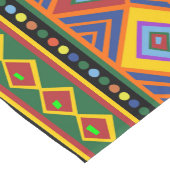 アフリカ民族美術パターン ショートテーブルランナー (コーナー)