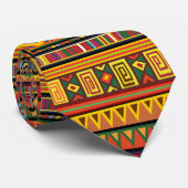 アフリカ民族美術パターン ネクタイ (ロール)