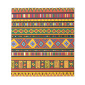 アフリカ民族美術パターン ノートパッド (正面)