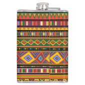 アフリカ民族美術パターン フラスク (裏面)