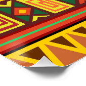 アフリカ民族美術パターン ポスター (コーナー)