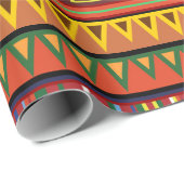 アフリカ民族美術パターン ラッピングペーパー (ロールコーナー)