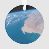 アフリカ沖のモーリタニアと西サハラ オーナメント (裏面)