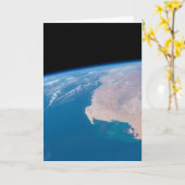 アフリカ沖のモーリタニアと西サハラ カード (黄色い花)