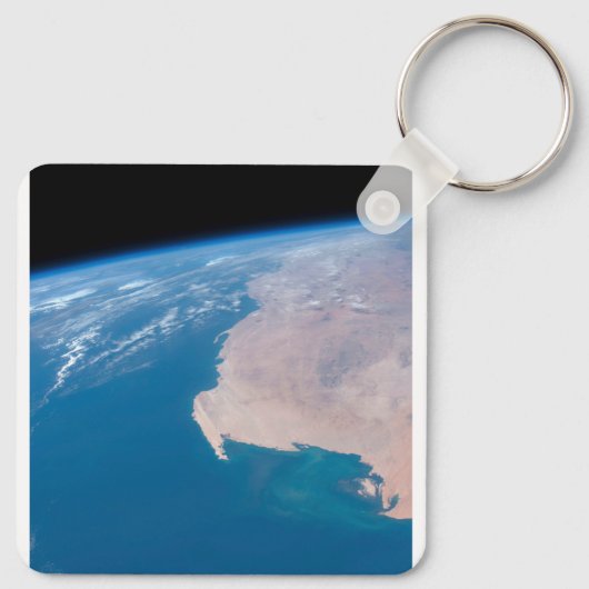 アフリカ沖のモーリタニアと西サハラ キーホルダー (裏面)