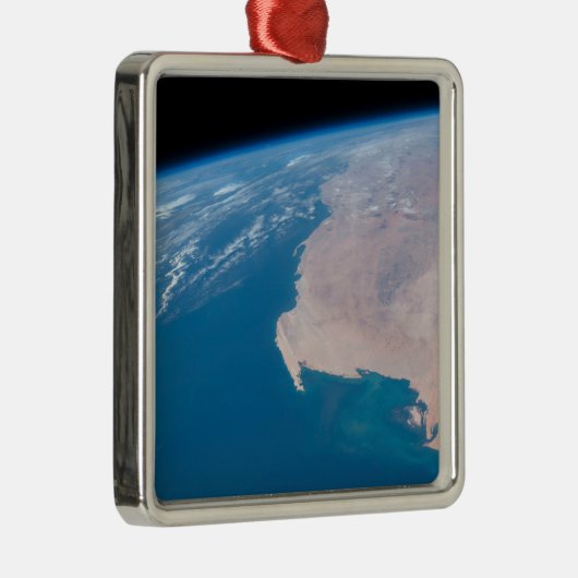 アフリカ沖のモーリタニアと西サハラ メタルオーナメント (右)