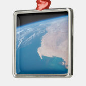 アフリカ沖のモーリタニアと西サハラ メタルオーナメント (左)