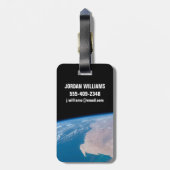 アフリカ沖のモーリタニアと西サハラ ラゲッジタグ (裏面縦)