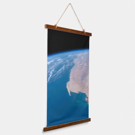 アフリカ沖のモーリタニアと西サハラ 吊り下げ型タペストリー (傾斜あり)