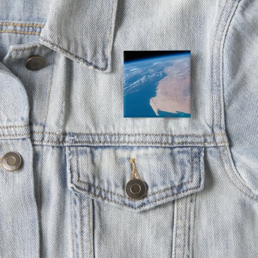 アフリカ沖のモーリタニアと西サハラ 缶バッジ (インサイチュ)