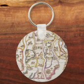 アフリカ沿岸とガンビア川 | 1622 キーホルダー (正面)