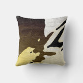 アフリカ泥クロス都市プリント クッション (裏面)