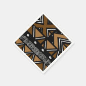 アフリカ泥地印刷ナプキン スタンダードカクテルナプキン (角)