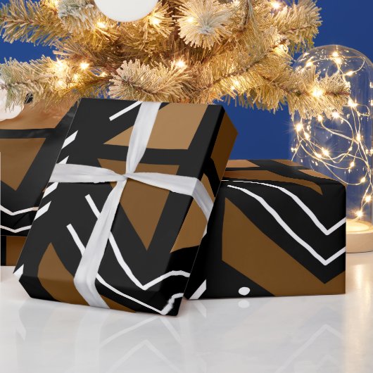 アフリカ泥布包紙 ラッピングペーパー (クリスマス)