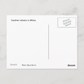 アフリカ火山 ポストカード (裏面)