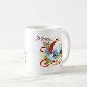 アフリカ灰色のオウムのクリスマスのマグ コーヒーマグカップ (正面右)