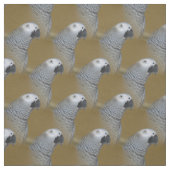 アフリカ灰色のオウムのプロフィール ファブリック (見本)