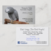 アフリカ灰色のオウムの名刺 名刺 (正面/裏面)