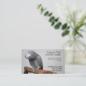 アフリカ灰色のオウムの名刺 名刺 (スタンド正面)