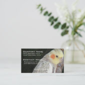 アフリカ灰色のオウムの名刺 名刺 (スタンド正面)