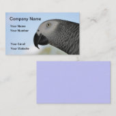 アフリカ灰色のオウム 名刺 (正面/裏面)