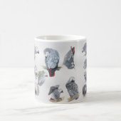 アフリカ灰色のオウム。 Griff著設計されている独占記事 コーヒーマグカップ (中央)
