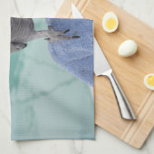 アフリカ灰色のプールを囲んでのパーティ キッチンタオル (四つ折り)