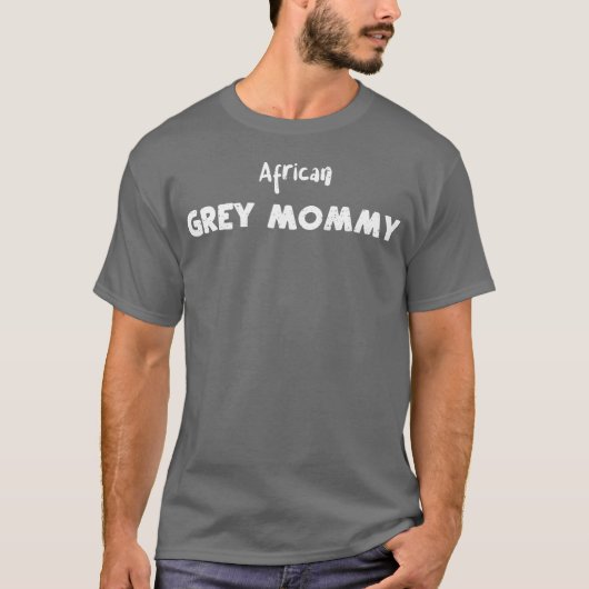 アフリカ灰色のママの鳥 Tシャツ (正面)