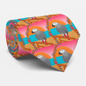 アフリカ灰色の熱帯島の楽園のタイ ネクタイ (ロール)