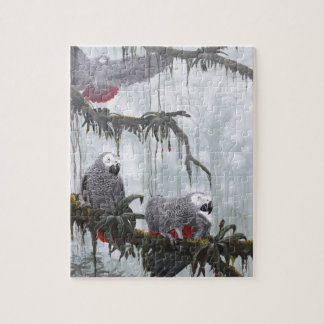 アフリカ灰色は飛んでいるな自由オウム返しします ジグソーパズル