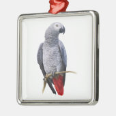 アフリカ灰色オウム メタルオーナメント (左)