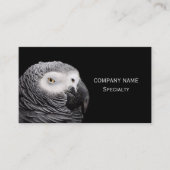 アフリカ灰色オウム 名刺 (正面)
