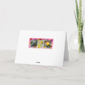 アフリカ灰色メリークリスマススノーグリーティングカード シーズンカード (裏面)