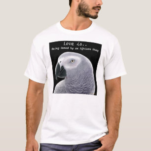 アフリカ灰色愛ワイシャツ Tシャツ