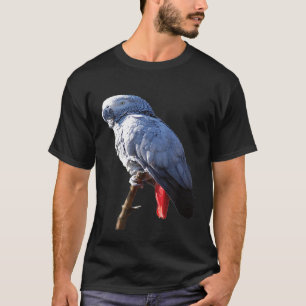 アフリカ灰色鸚鵡のTシャツ Tシャツ