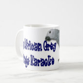 アフリカ灰色 コーヒーマグカップ (正面左)