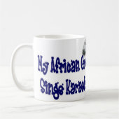 アフリカ灰色 コーヒーマグカップ (左)