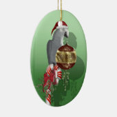 アフリカ灰色 セラミックオーナメント (右)