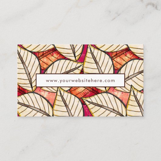 アフリカ熱帯離れ国産ジャングルシック 名刺 (裏面)