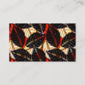 アフリカ熱帯離れ産コンサルタント赤と黒 名刺 (裏面)