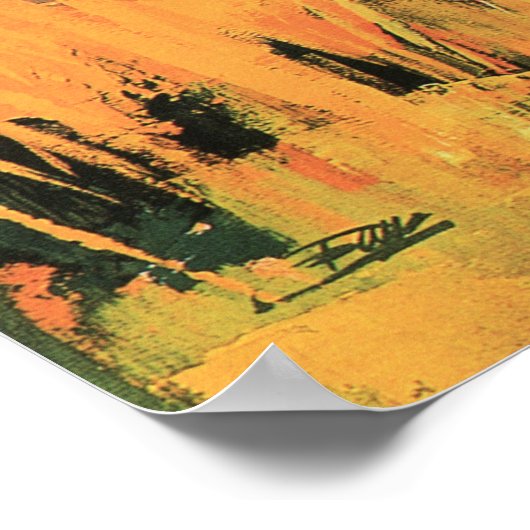 アフリカ獅子観光芸術ヴィンテージ旅行ポスター広告 ポスター (角)