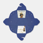 アフリカ王室のの君主エレガント│青王室の│金ゴールド フェイバーボックス (折り畳みなし)