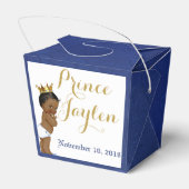 アフリカ王室のの君主エレガント│青王室の│金ゴールド フェイバーボックス (裏面サイド)