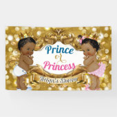 アフリカ王室のジェンダーが金ゴールドグリッターを明らかにする 横断幕 (横)