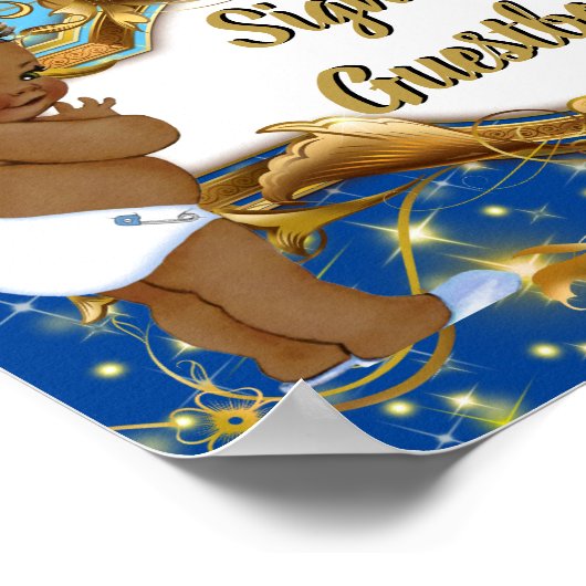 アフリカ王室のツイン少年たち|ゲストブエレガントックの看板 ポスター (角)