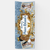 アフリカ王室のプリンスブルーグリッタードリップ（2枚） 横断幕 (縦)