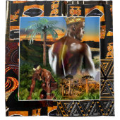 アフリカ王 シャワーカーテン (正面)